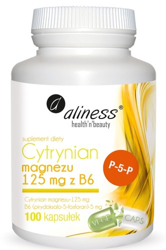 Cytrynian magnezu 125mg z B6