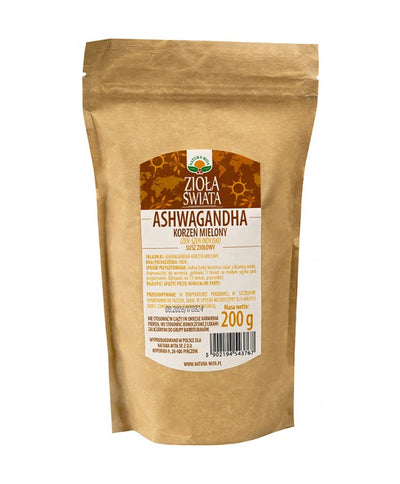 ASHWAGANDHA KORZEŃ MIELONY - 200 g