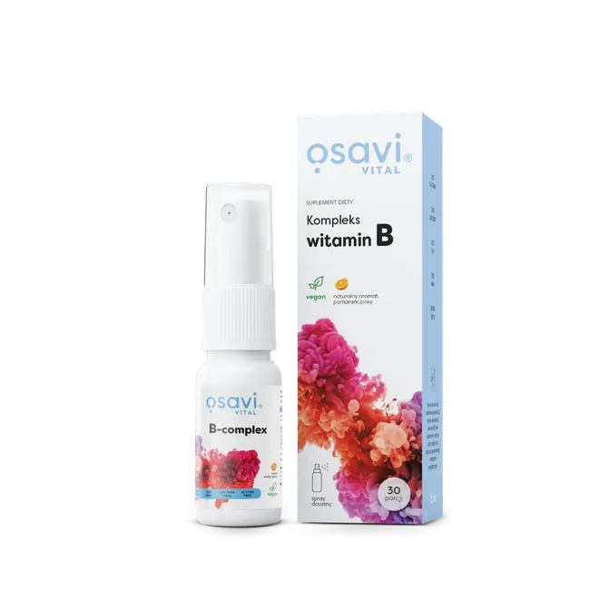 Kompleks witamin B - 25 ml spray doustny, smak pomarańczowy