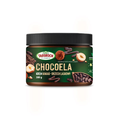 Krem CHOCOELA - z orzechów laskowych i kakao - słoik PET 300 g