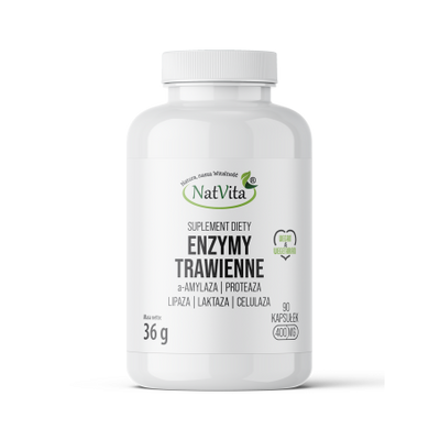 Digezyme Enzymy Trawienne w kapsułkach 400mg