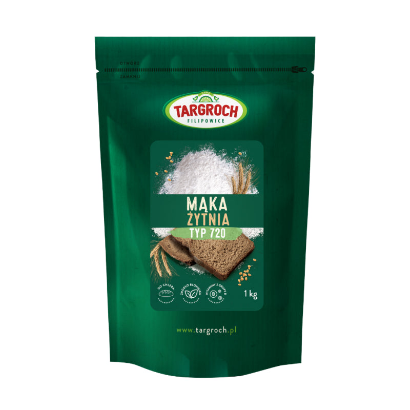 Mąka żytnia - typ 720 - doypack 1 kg