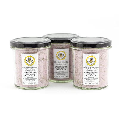 Sól do kąpieli, lawendowe wzgórza, relaksacyjna