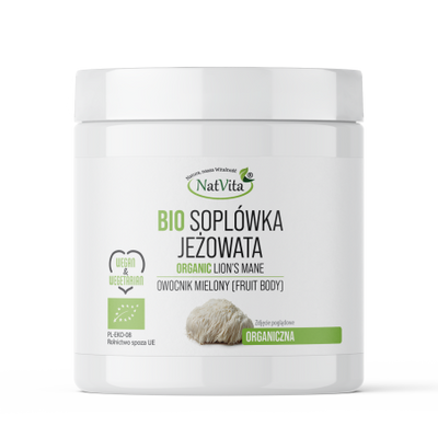 Soplówka Jeżowata BIO grzyb mielony 100g
